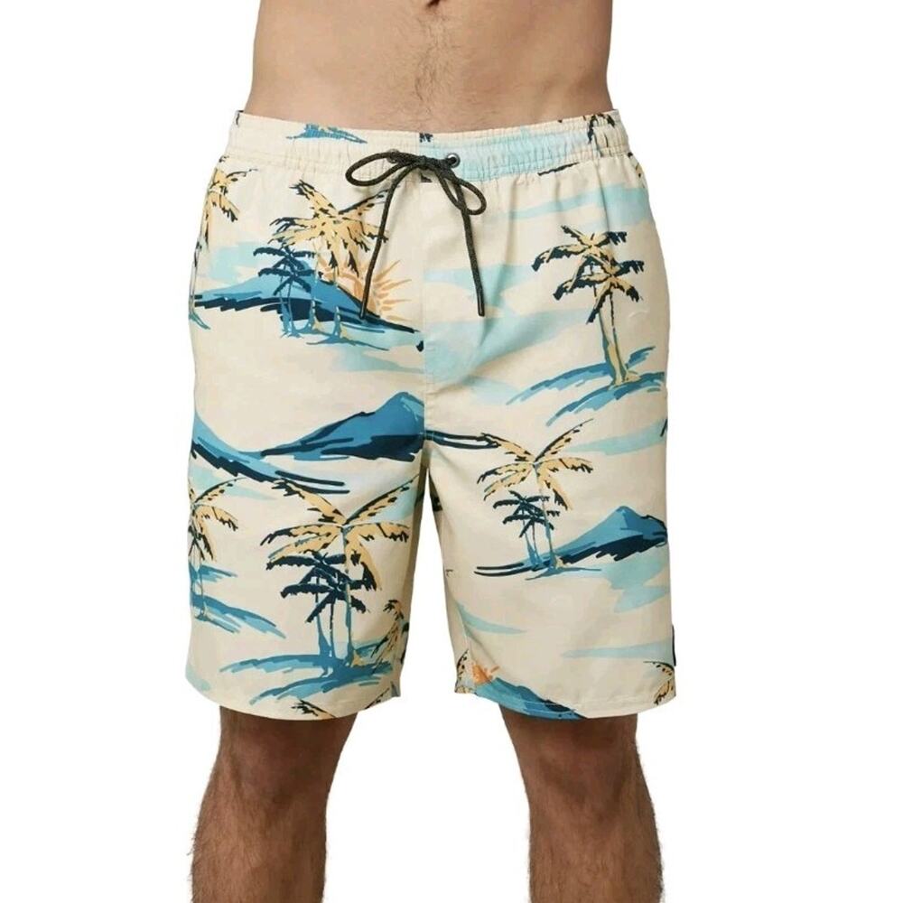 ONEILL MENS CABANA VOLLEY BOARD SHORTS 18" SIZE LARGE #567